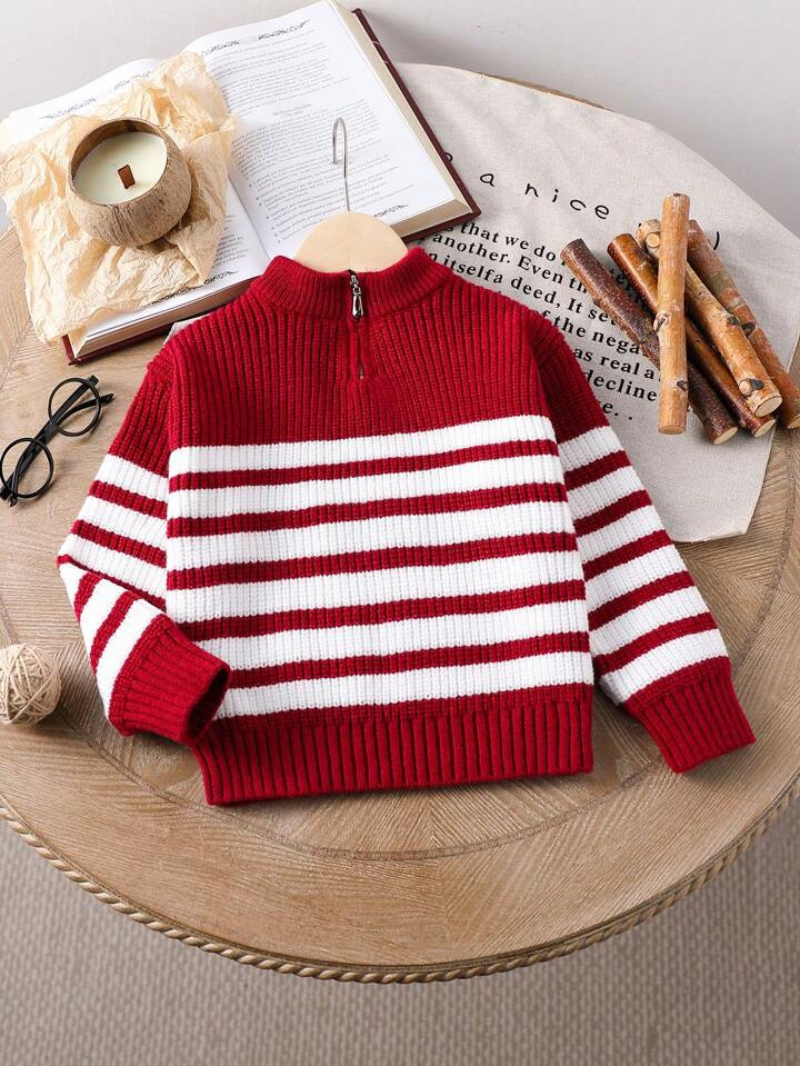 Conjunto de suéter tejido de Navidad para niño pequeño, otoño e invierno. Técnica de tejido ... | SHEIN