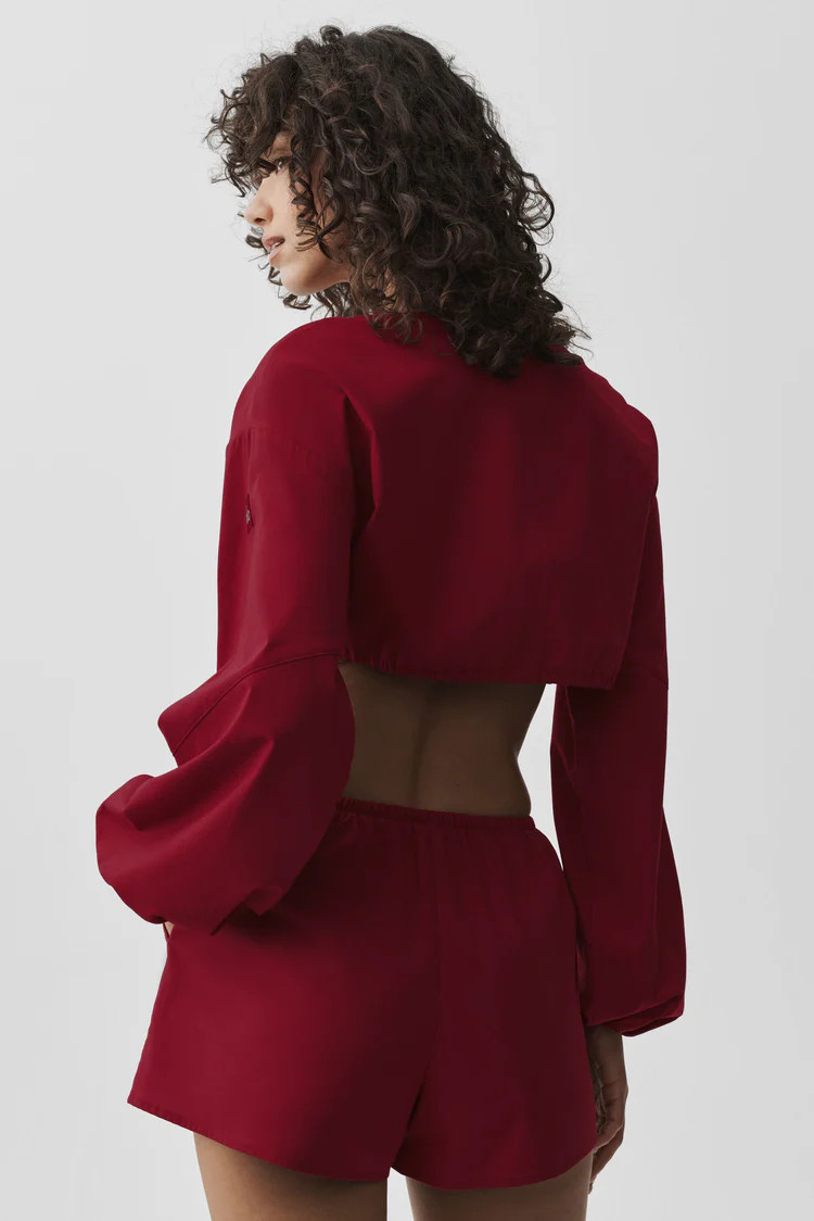 Cotton Cropped Real Deal Long Sleeve | Alo Yoga