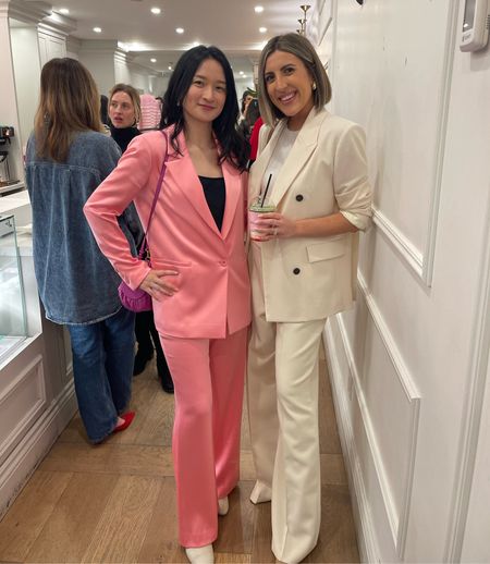 Cream blazer & pant suit set for a power suit moment meeting Glow Recipe founder Christine 💕 we both were in our power suits this evening! 

#LTKworkwear #LTKstyletip #LTKparties