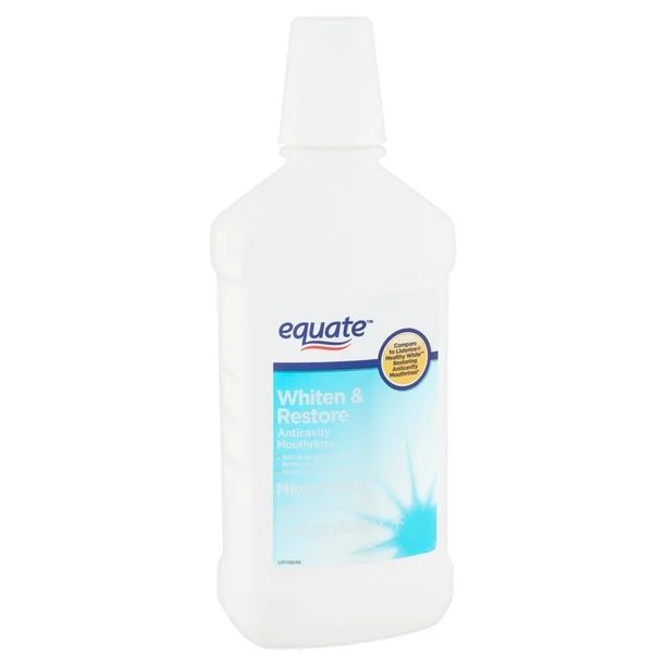 Equate Whiten & Restore Minty Fresh Anticavity Mouthrinse, 32 fl oz | Walmart (US)