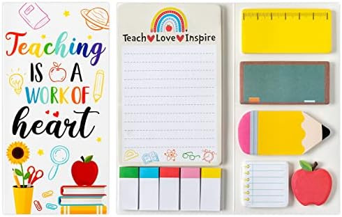 Xqumoi Teaching is A Work of Heart Sticky Notes Set Blackboard Self-Stick Note Pads Teacher Appre... | Amazon (US)