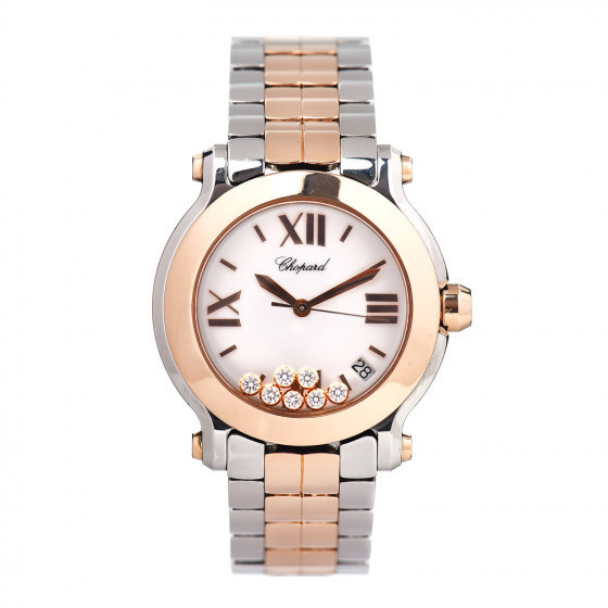 CHOPARD

Stainless Steel 18K Pink Gold 36mm 7 Floating Diamonds Happy Sport Quartz Watch | Fashionphile