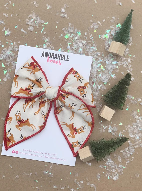 Christmas Fairytale Bow Fable Hair Bow  Baby Headband  Baby | Etsy | Etsy (US)