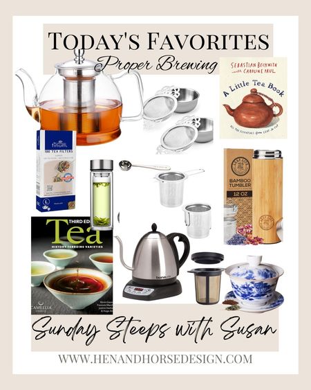 Sunday Steeps with Susan Tea brewing methods for different tea types.

#LTKfindsunder50 #LTKhome #LTKfindsunder100