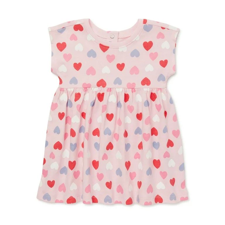 Garanimals Baby Girl Short Sleeve Print Dolman Dress, Sizes 0-24 Months | Walmart (US)