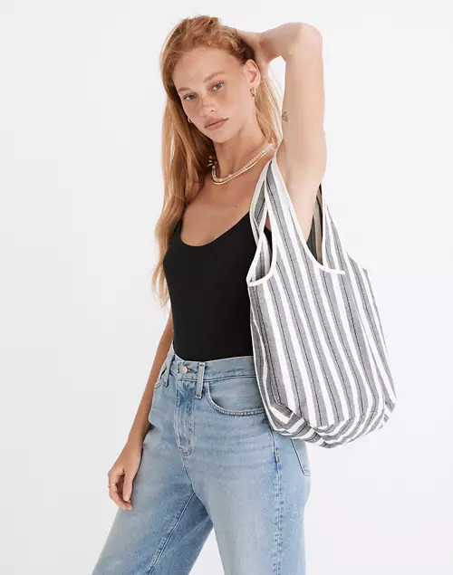 The Sicilia Tote in Indigo Stripe | Madewell