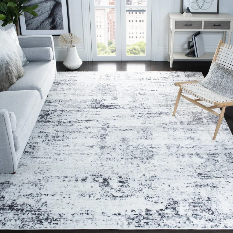 Colson Abstract Gray Area Rug | Wayfair North America