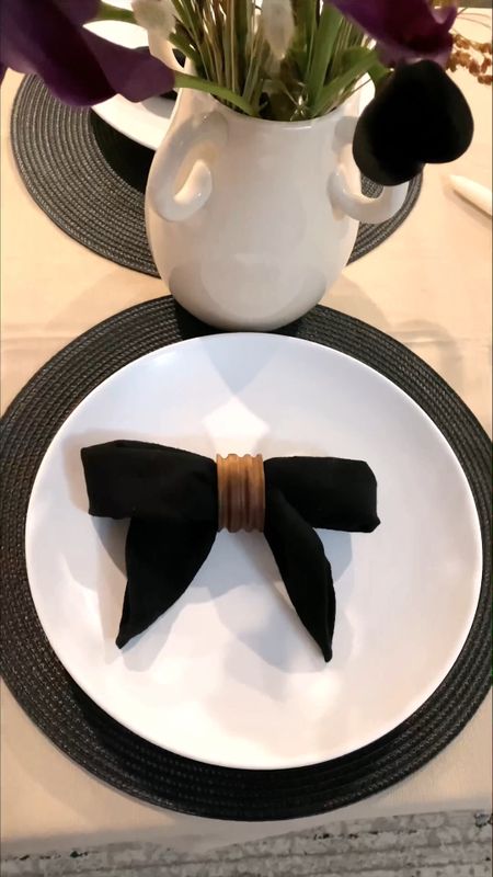 Spruce up your table scape with these adorable napkin bows! 

#LTKSeasonal #LTKHoliday #LTKhome