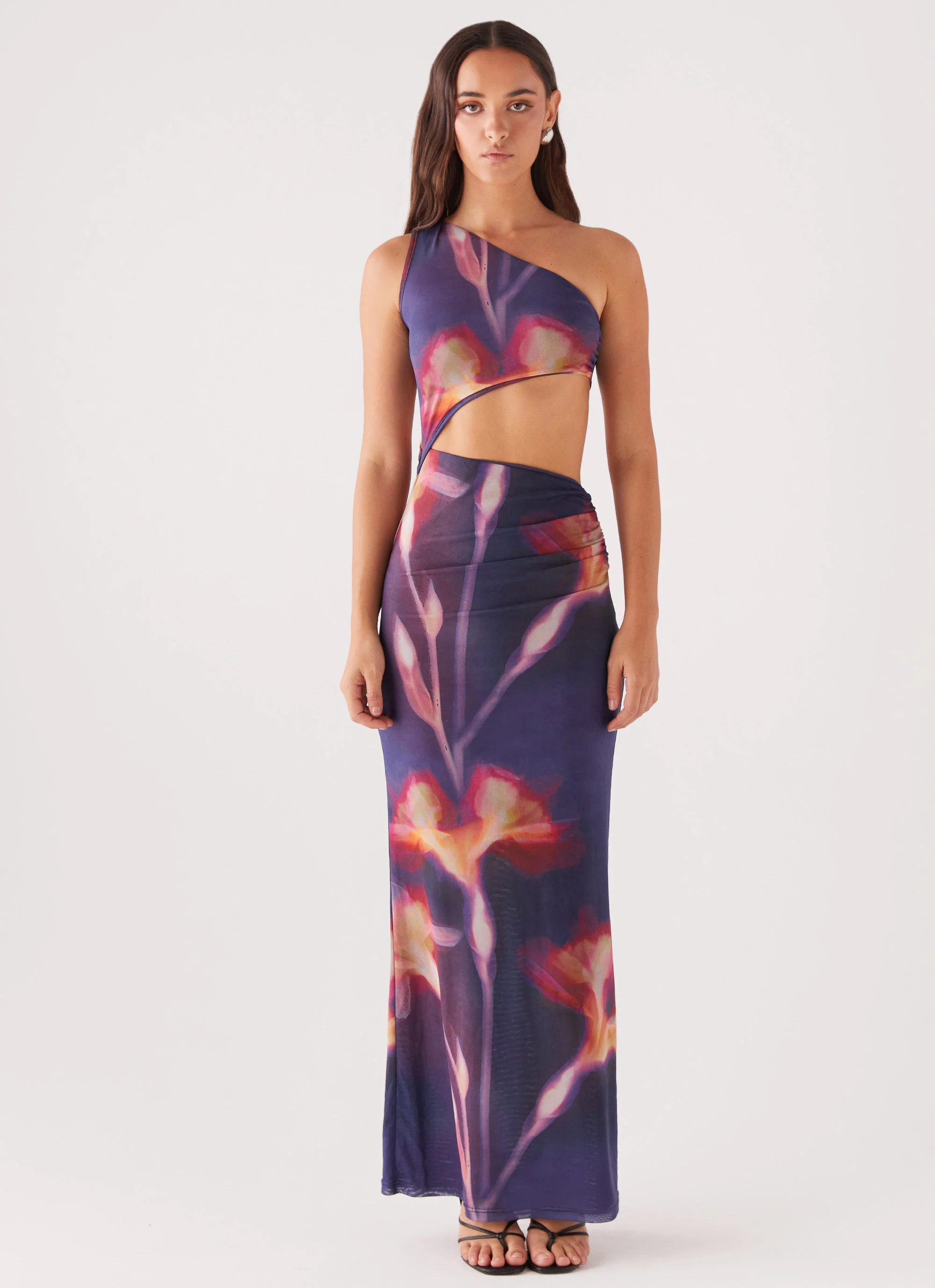 Shadows In The Sun Mesh Maxi Dress - Ember Rose | Peppermayo (Global)