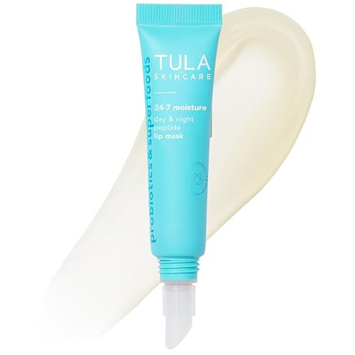 TULA Skin Care 24-7 Moisture Day & Night Peptide Lip Mask - Peptides, Hyaluronic Acid & Vitamin E deeply Nourish & Hydrate lips, 0.28 oz. | Amazon (US)