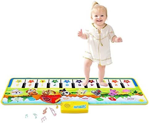 M SANMERSEN Piano Mat, 39.5 inch X 14 inch Musical Mat 8 Instrument Sounds Piano Mat for Toddlers... | Amazon (CA)