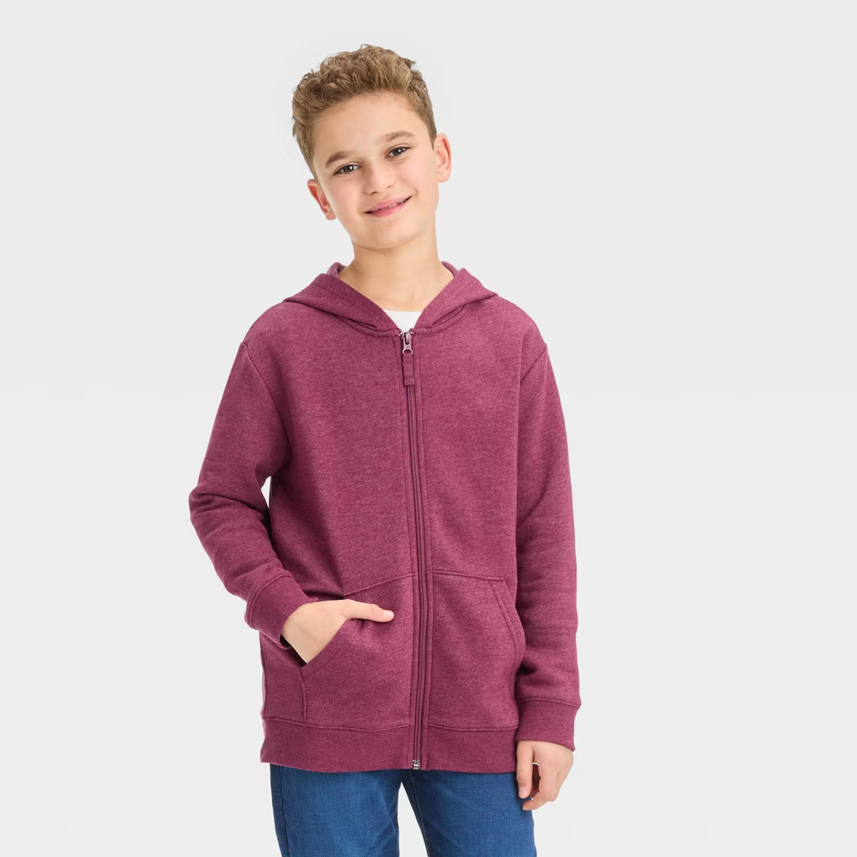 Boys' Fleece Zip-Up Sweatshirt - Cat & Jack™ | Target