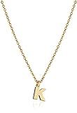 1928 Jewelry Gold-Tone 7mm Initial "K" Pendant Necklace, 20 | Amazon (US)