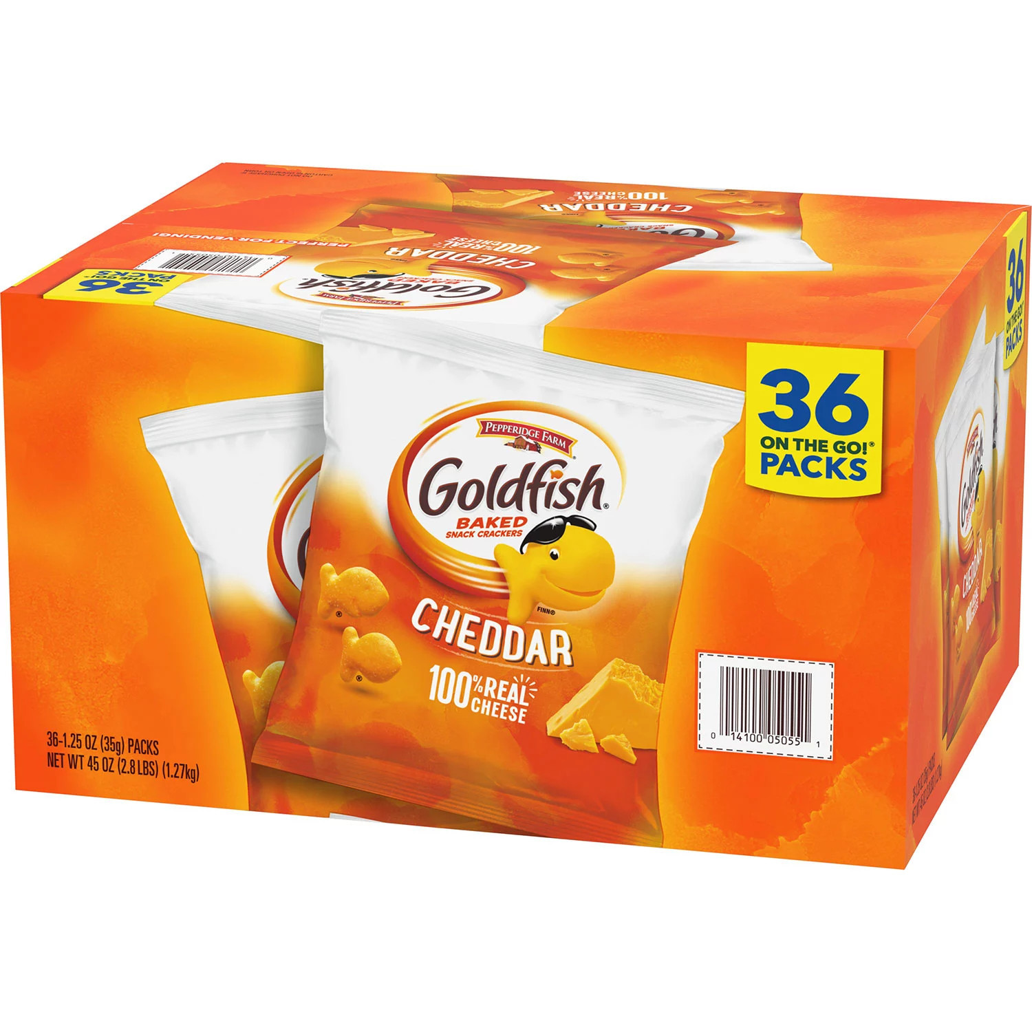 Pepperidge Farm Goldfish Cheddar Crackers, 1.25 oz., 36 pk. | Sam's Club