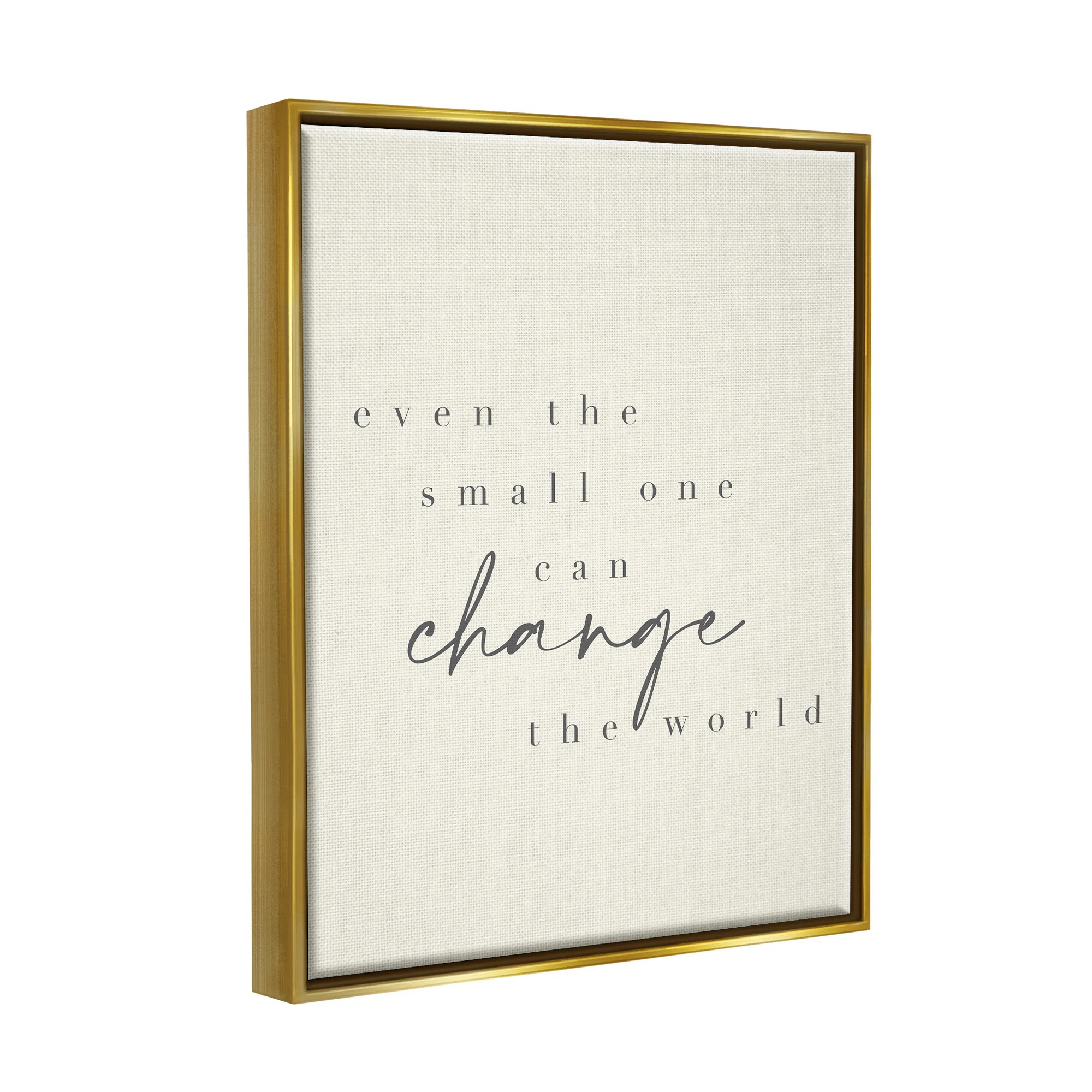 Stupell Industries Change the World Uplifting Nursery Kids by Daphne Polselli - Floater Frame Tex... | Wayfair North America