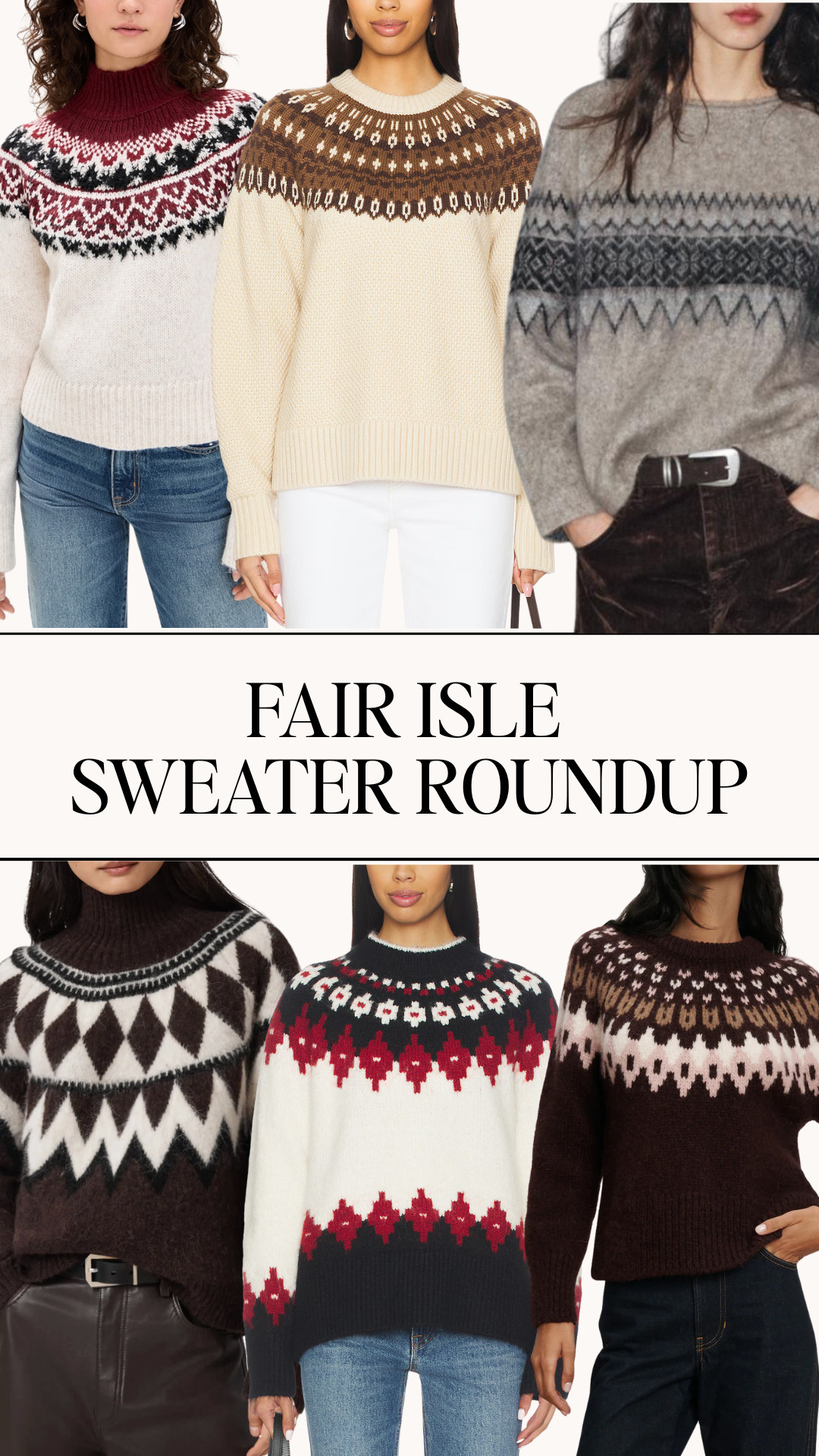 Fair Isle Sweater Roundup
 

 