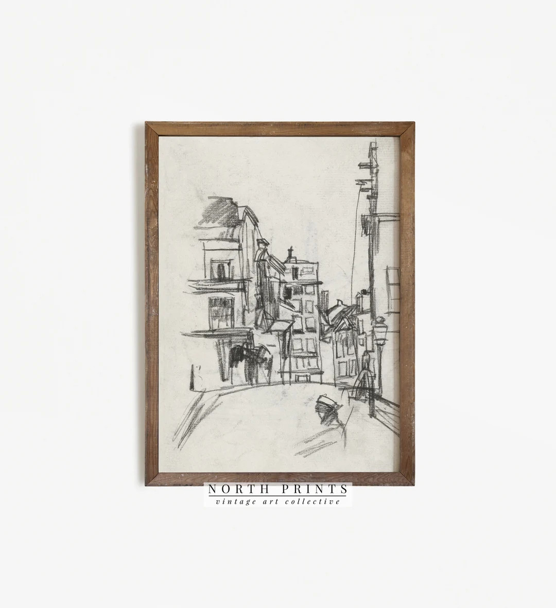 Vintage Rough Sketch Architecture Cityscape | Line Art Antique Drawing PRINTABLE Digital | 515 | Etsy (CAD)