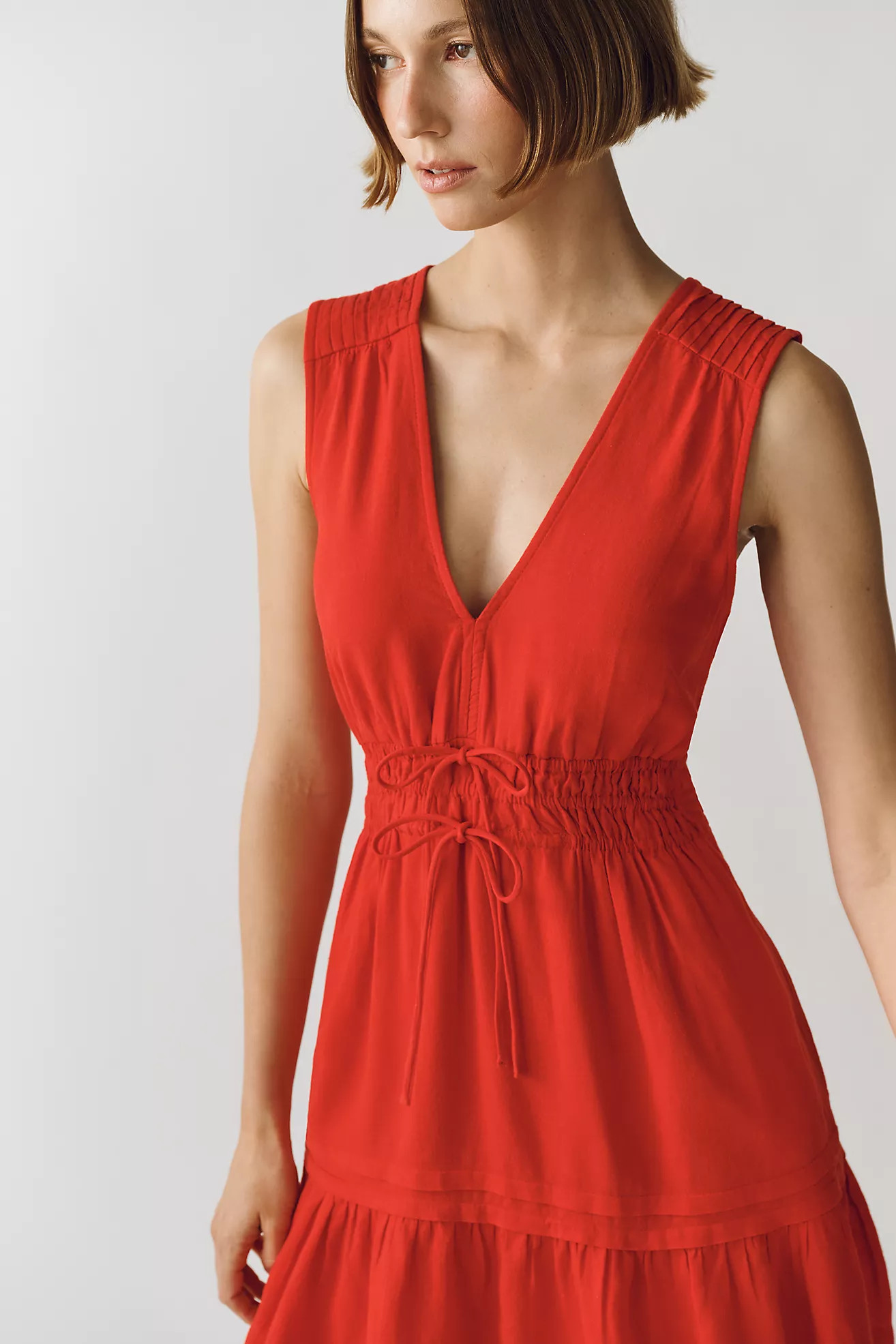 Somerset Linen Sleeveless Mini Dress | Anthropologie (US)