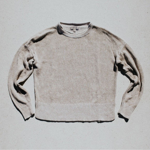 J. Crew cotton linen lightweight sweater rollneck mottled beige small | Poshmark