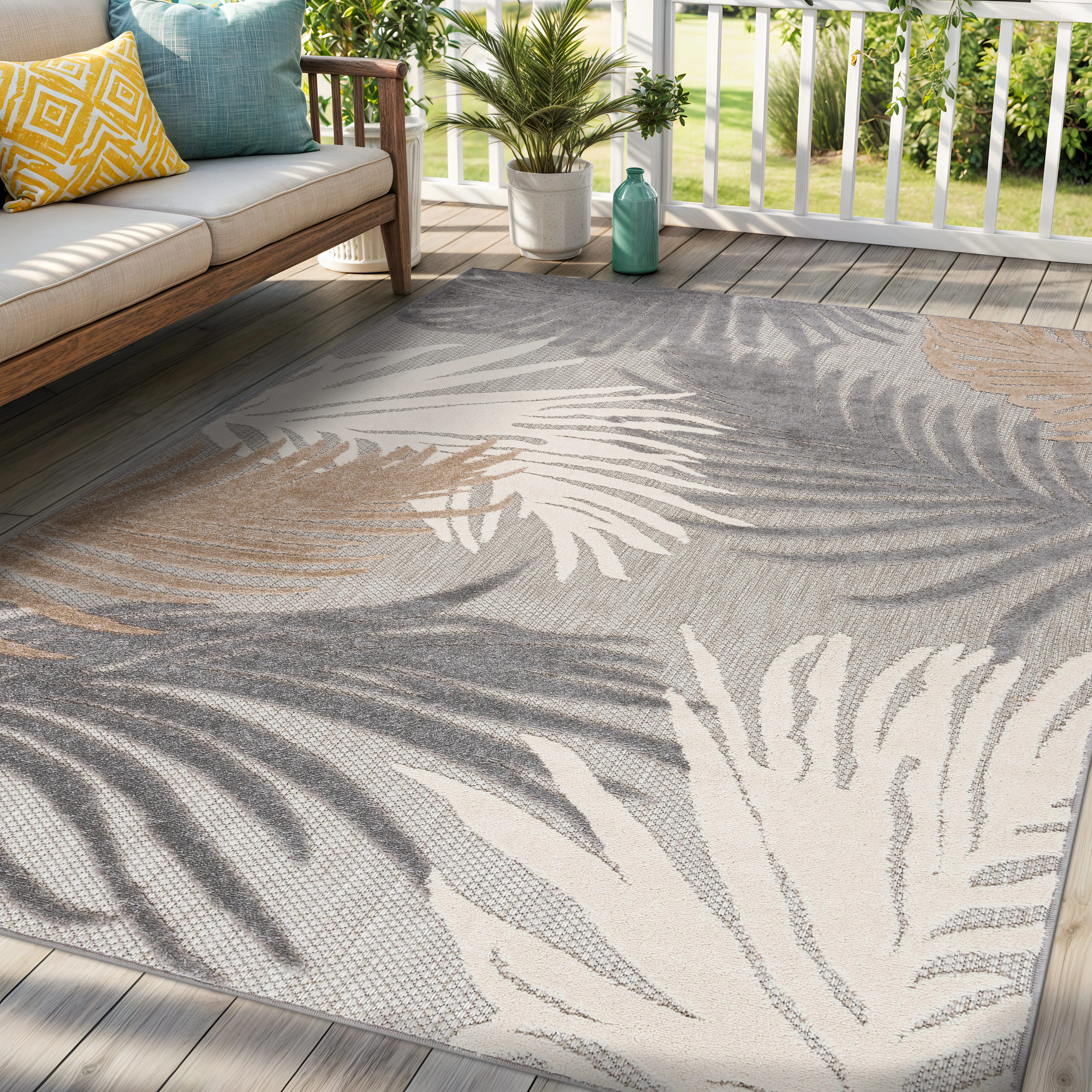 Hernandez Floral Indoor & Outdoor Area Rug | Wayfair North America
