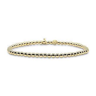 Non-Tarnishing Gold filled, 3mm Gold Ball Stretch Bracelet | Macys (US)