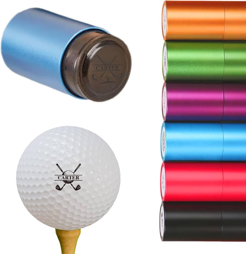 Custom Golf Ball Stamp Marker, Waterproof Golf Ball Marking Gift for Golf Lover Men & Dad Husband... | Amazon (US)