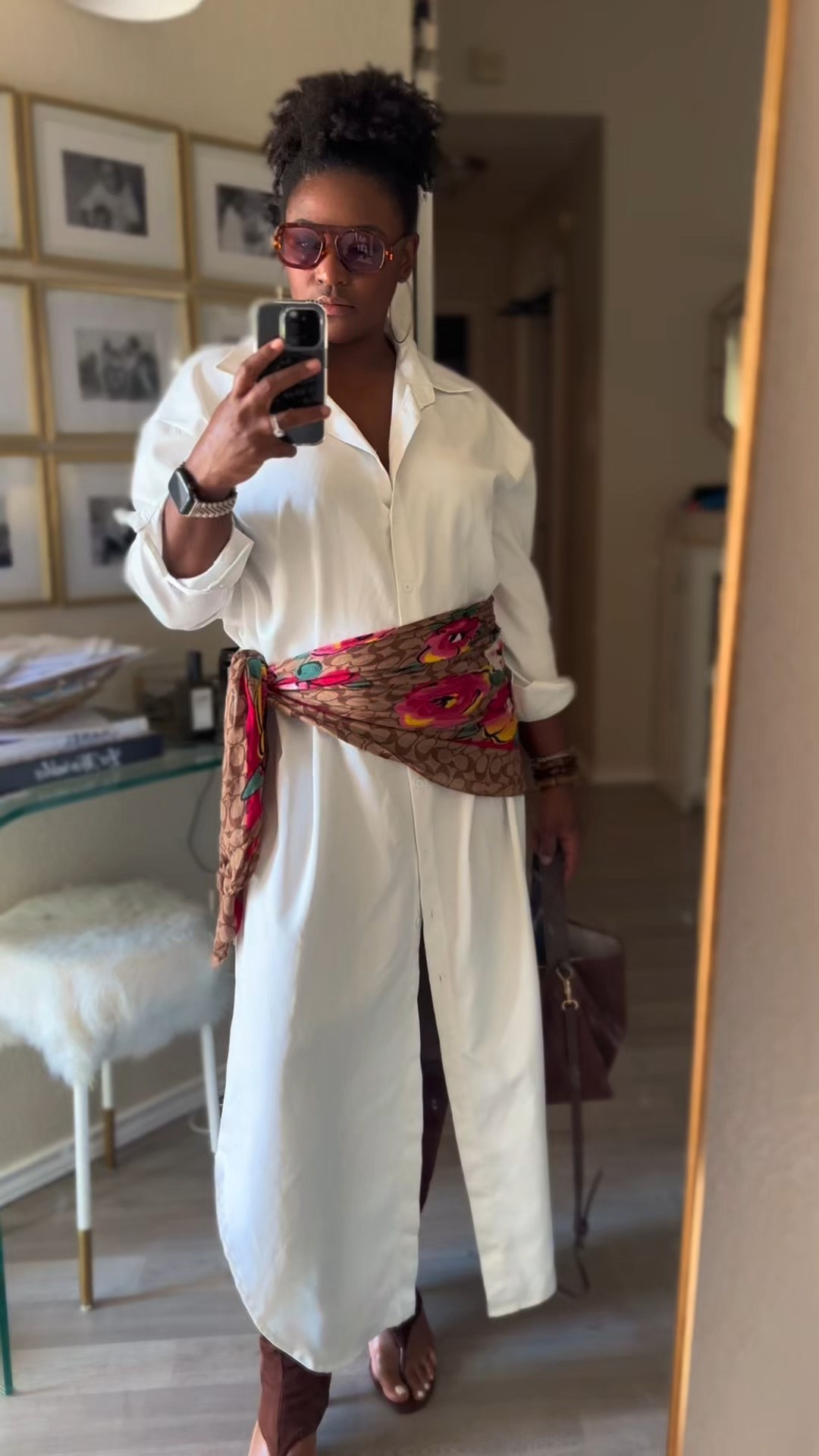 Scarf as a belt trend was on my list to try! 

#LTKStyleTip #LTKFindsUnder50 #LTKWorkwear