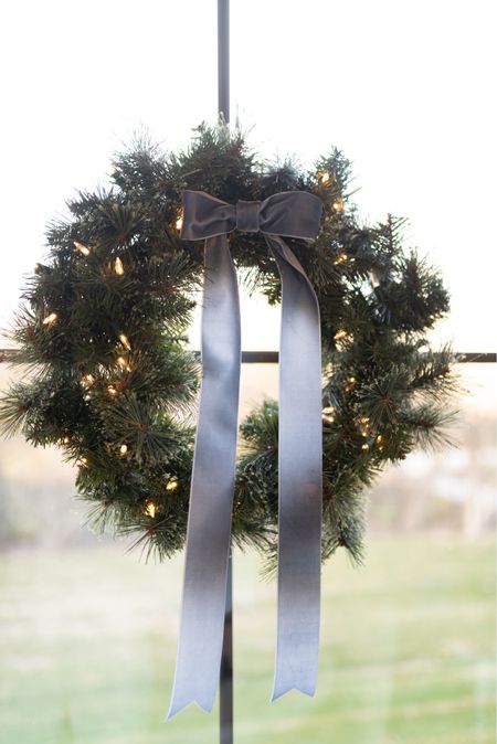 $23 prelit battery operated wreaths are perfect for decor! I’ve also linked this velvet ribbon and suctions hooks! #christmaswreath #holidaydecor #christmaswreath #christmasdecor 

#LTKhome #LTKSeasonal #LTKHoliday