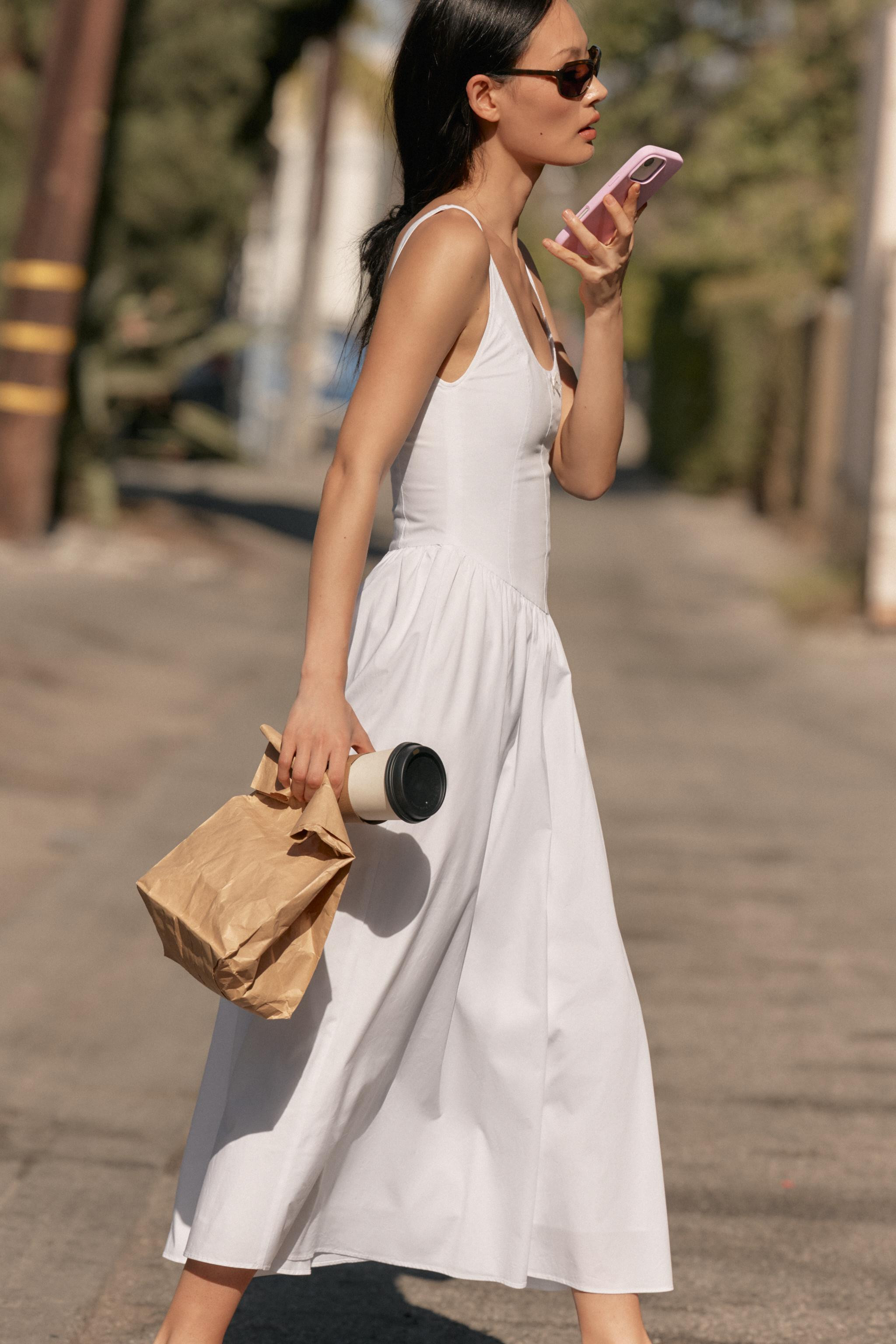 MIDIKLEID AUS POPELIN IM KORSETT-STIL | Zara DE