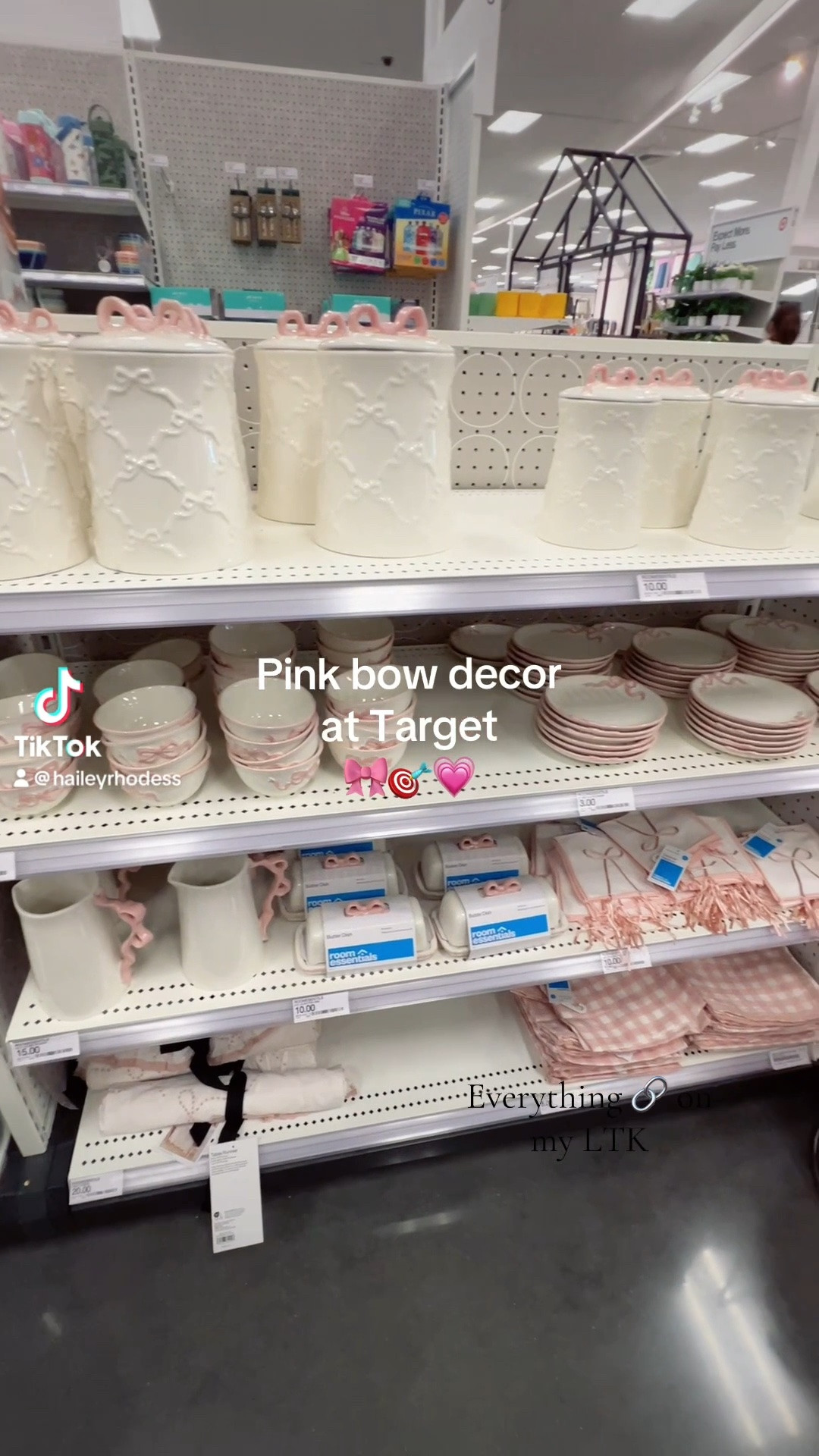 Pink bow decor and icon glasses 
at target!

#LTKU #LTKSeasonal #LTKHome