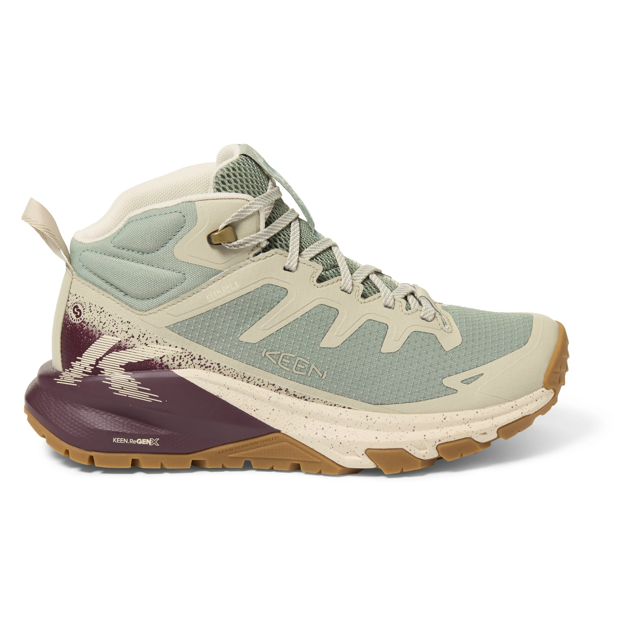 KEEN Women's Targhee Apex Waterproof Hiking Boots  Green 8 | REI
