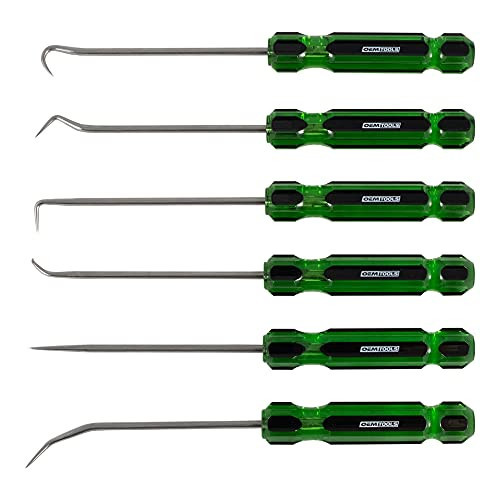OEMTOOLS 26545 6 Piece Hook And Pick Set With Acetate Handle, Hook Tool And Pick Tool, Vehicle Pick And Hook Set, Pick Tool Set For Mechanics | Amazon (US)