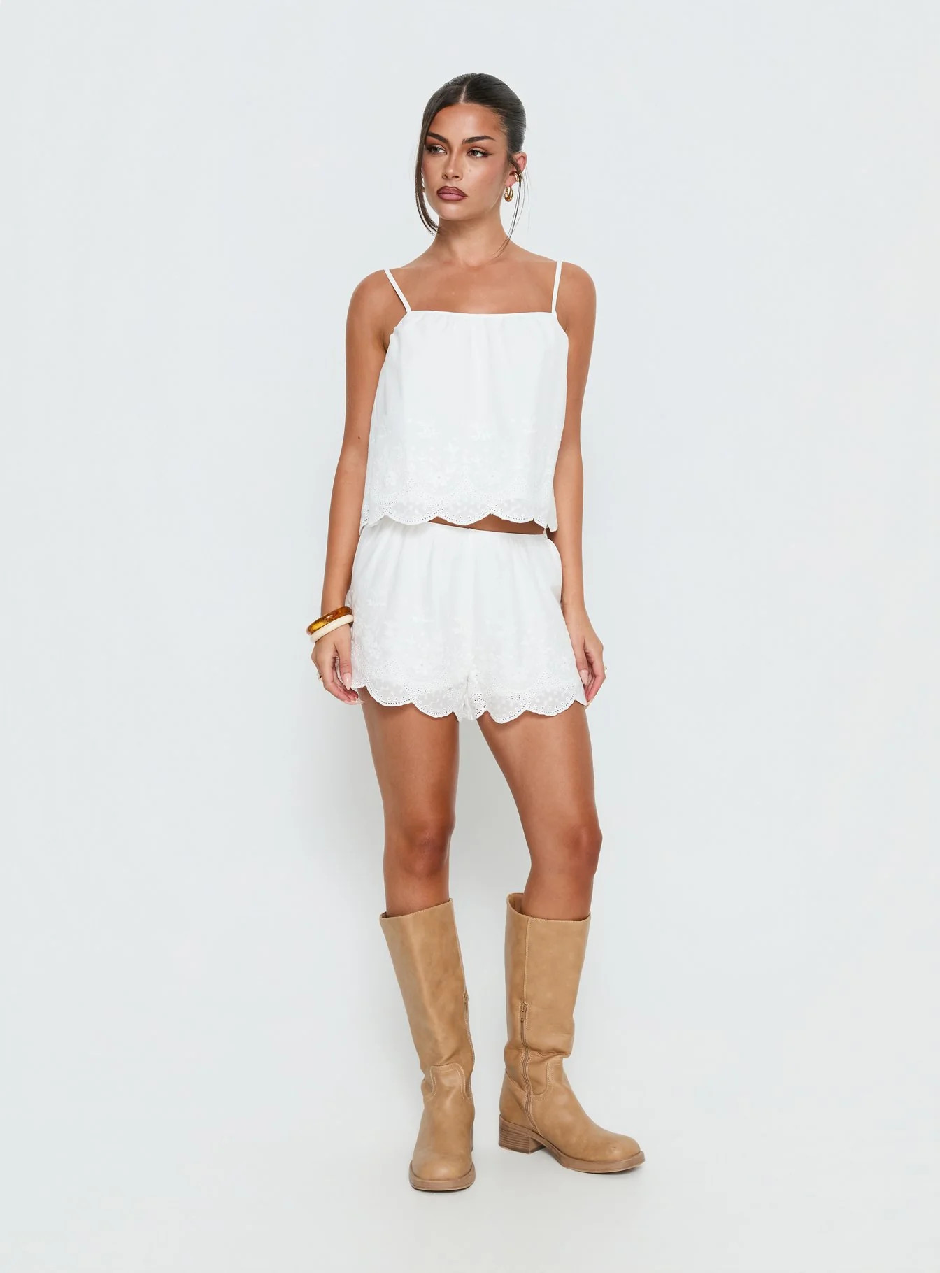 Madison Avenue Embroidered Detail Top White | Princess Polly US