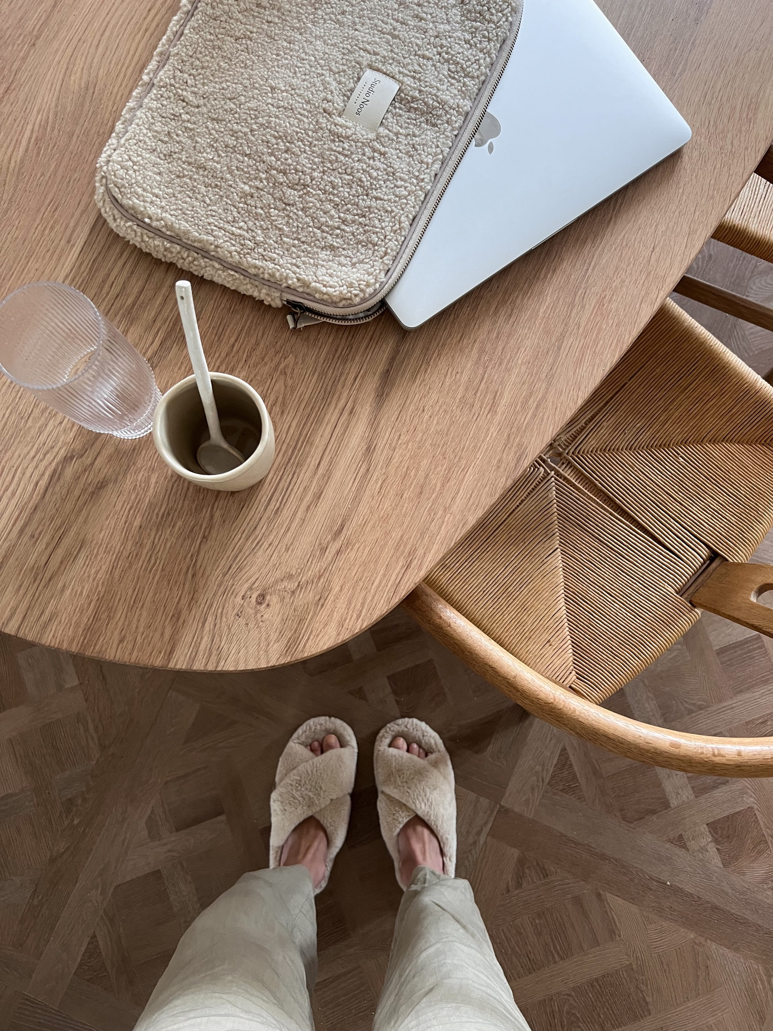 morning coffee detail shot ☕️ 🫶🏼

home decor, home interior inspiration, WestWing, laptop case, home slippers, mugs, kitchenware, drinking glass, oval dining table, wooden armchair, Ted baker slippers, Netherlands. 

#LTKeurope #LTKFind #LTKhome