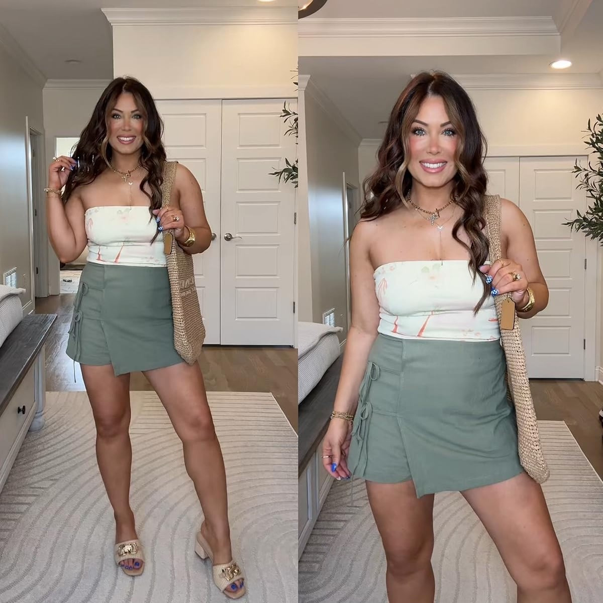 Florals + olive green might be my new favorite combo 🌿🤍 This floral tube top paired with the army green wrap skirt is giving effortless summer outfit energy — comfy, cute, and both are Amazon finds! 

#AmazonFashion #SummerStyle #AmazonFinds #FloralTop

#LTKgrwm #LTKmomlife #LTKootd