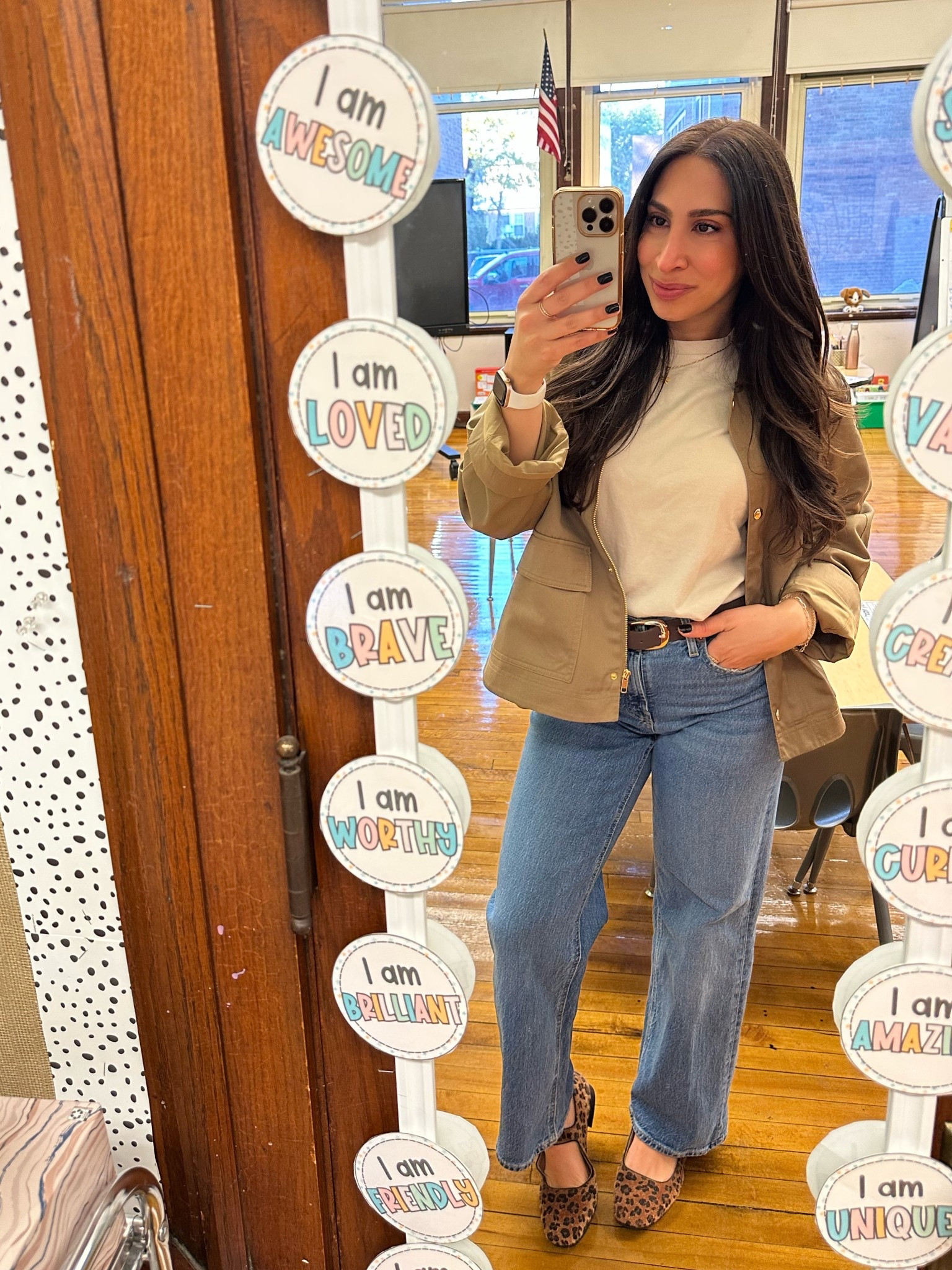 Jacket: M (sized up) Jeans: 4 petite T-shirts S Shoes: 8 (true size) 

#LTKWorkwear #LTKStyleTip #LTKItBag