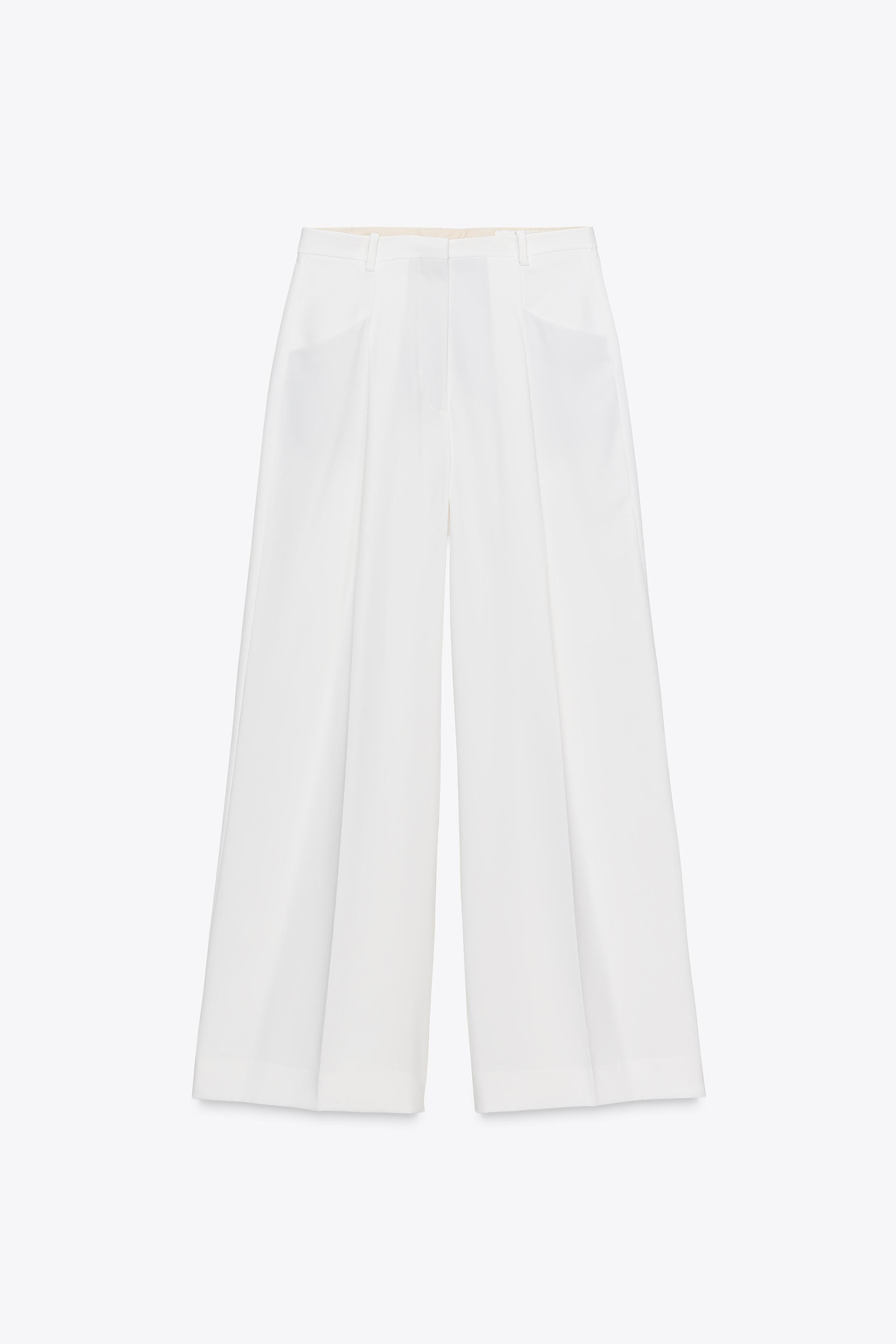 ZW COLLECTION WIDE-LEG DARTED TROUSERS | Zara UK