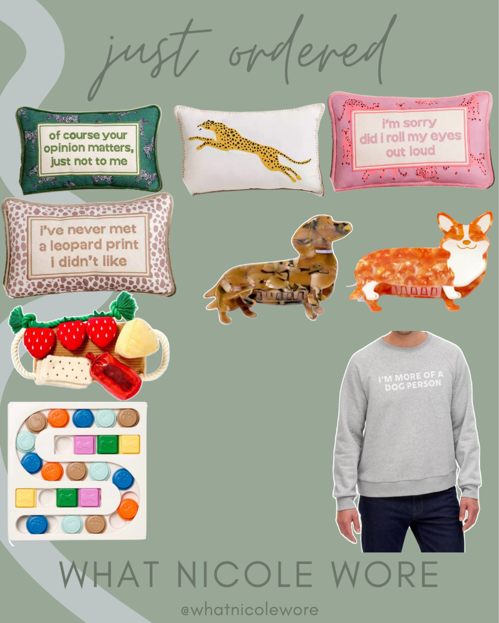 Linking the items I snagged from the Target Cuddle Collab collection; I’m saving the dog puzzle toy and the plush charcuterie dog toy for Christmas. The dachshund and corgi hair clips are SO cute and would make great gifts for coworkers or friends that own these breeds. I also snagged the “more of a dog person” sweatshirt for walking the dog this fall. 

#LTKfindsunder50 #LTKbeauty