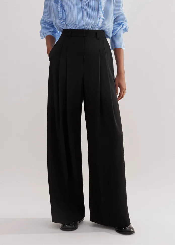 Short Length Forever Wide-Leg Tux Trouser | ME+EM Global (Excluding US)