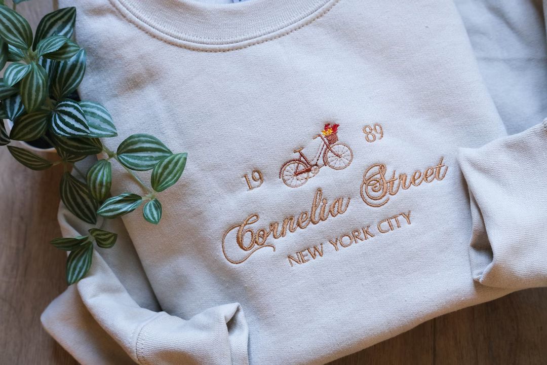 Cornelia Street Embroidered Sweatshirt - Etsy | Etsy (US)