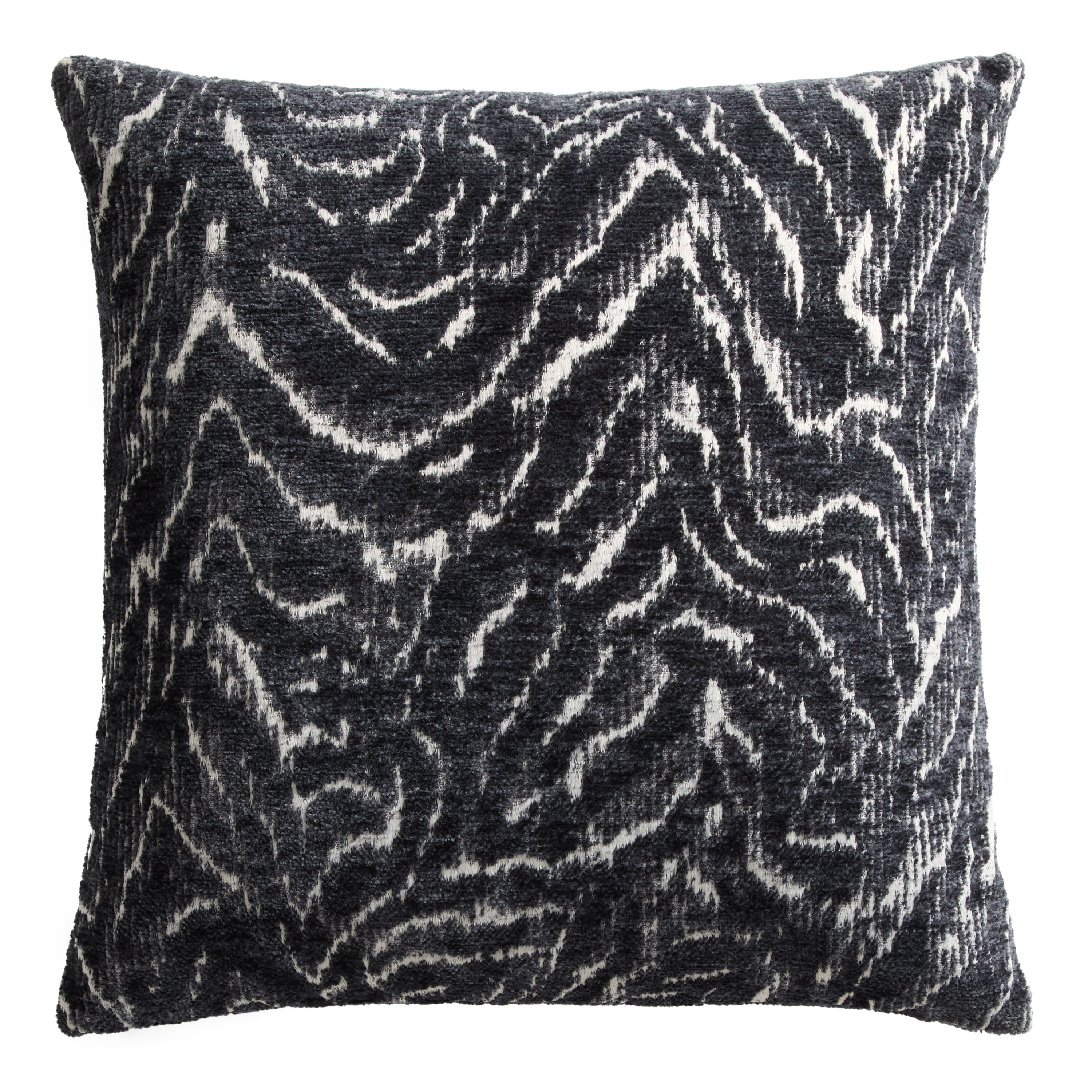 Black and White Zebra Stripe Jacquard Throw Pillow | World Market