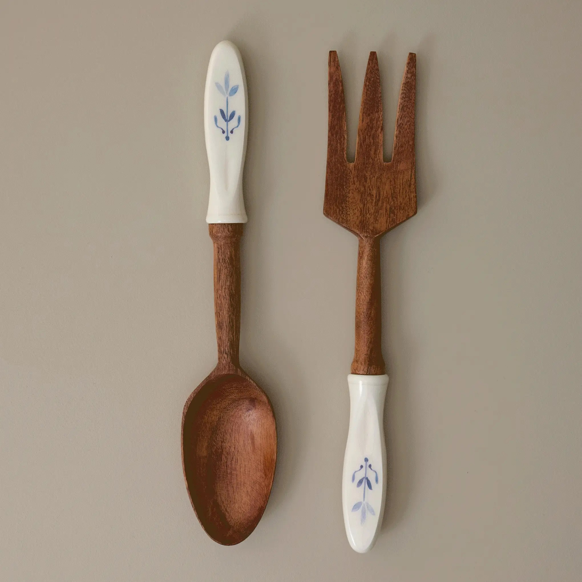 Vintage-Inspired Resin and Wood Servers, Set of 2 | Magnolia