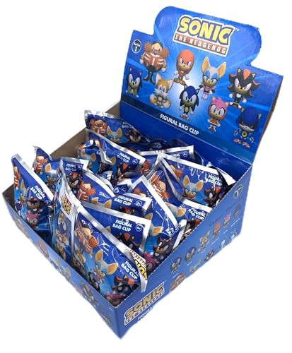 Monogram Sonic the Hedgehog - 3D Foam Figural Bag Clip in Blind Bag - Keychain - Sonic Tails, Knuckles, Amy and More..., Multicolor, 2.5 | Amazon (US)