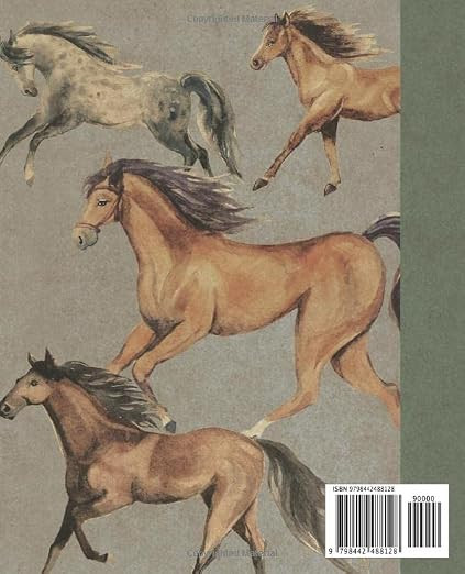 Composition Notebook: Beautiful Vintage Wild Horses Illustration Book For Notes. Perfect Gift For... | Amazon (US)