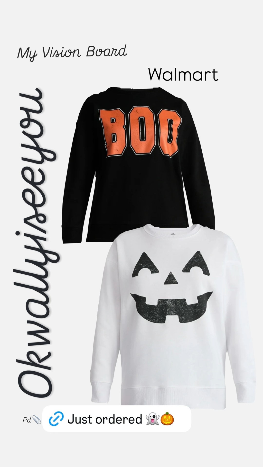 🔔Ordered my new Halloween sweatshirts!!!👻🎃🖤🧡. I am very excited about the ghost sweatshirt. I’ve always wanted one of these and it’s very hard to find because they sell out so quickly so enjoy both are from Walmart.!!!
🚨Simply Comment Shop for the 🔗
#ltkhome #ltk #creators #dailystories #over50 #family
❤️Hey there! Thank you so much for following me!!! 
Your support means the world to me.
       ❤️Watch Stories Daily 
🔗🔗🔗🔗🔗
❤️https://mave.ly/okwallyiseeyou
❤️https://www.amazon.com/shop/okwallyiseeyou  
❤️https://www.shopltk.com/explore/okwallyiseeyou?tab=posts





#LTKFindsUnder50 #LTKSeasonal #LTKFallSale
