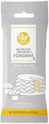 Wilton White Vanilla Decorator Preferred Fondant Pack 4.4 oz. (Packaging May Vary) | Amazon (US)