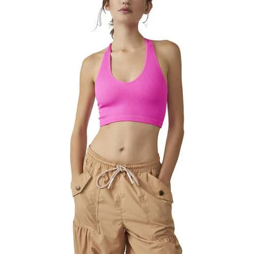 Free People Movement Free Throw Crop Tank Tropical Pink / Small | The Collection TX 
