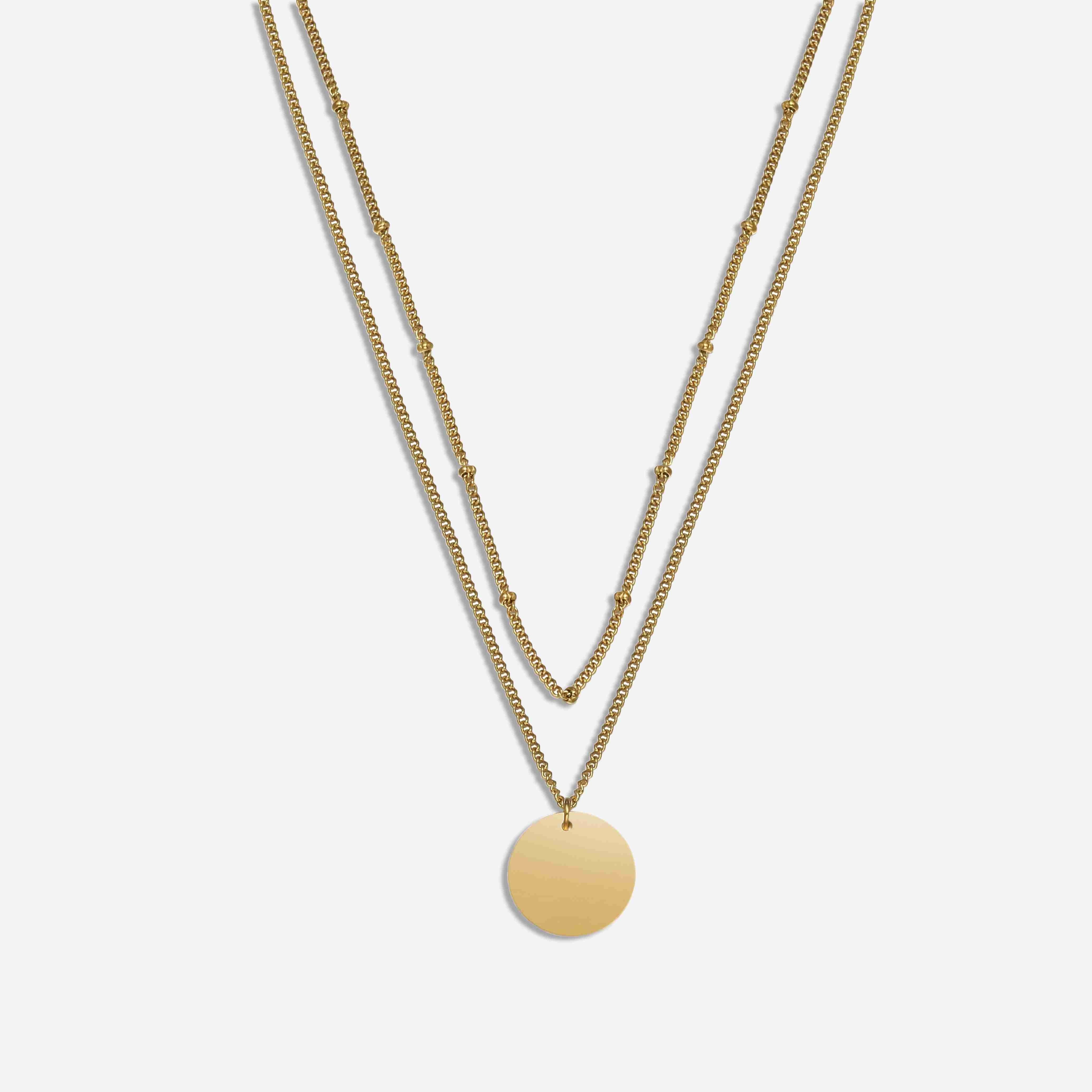 Jackie Layered Pendant Necklace | Victoria Emerson
