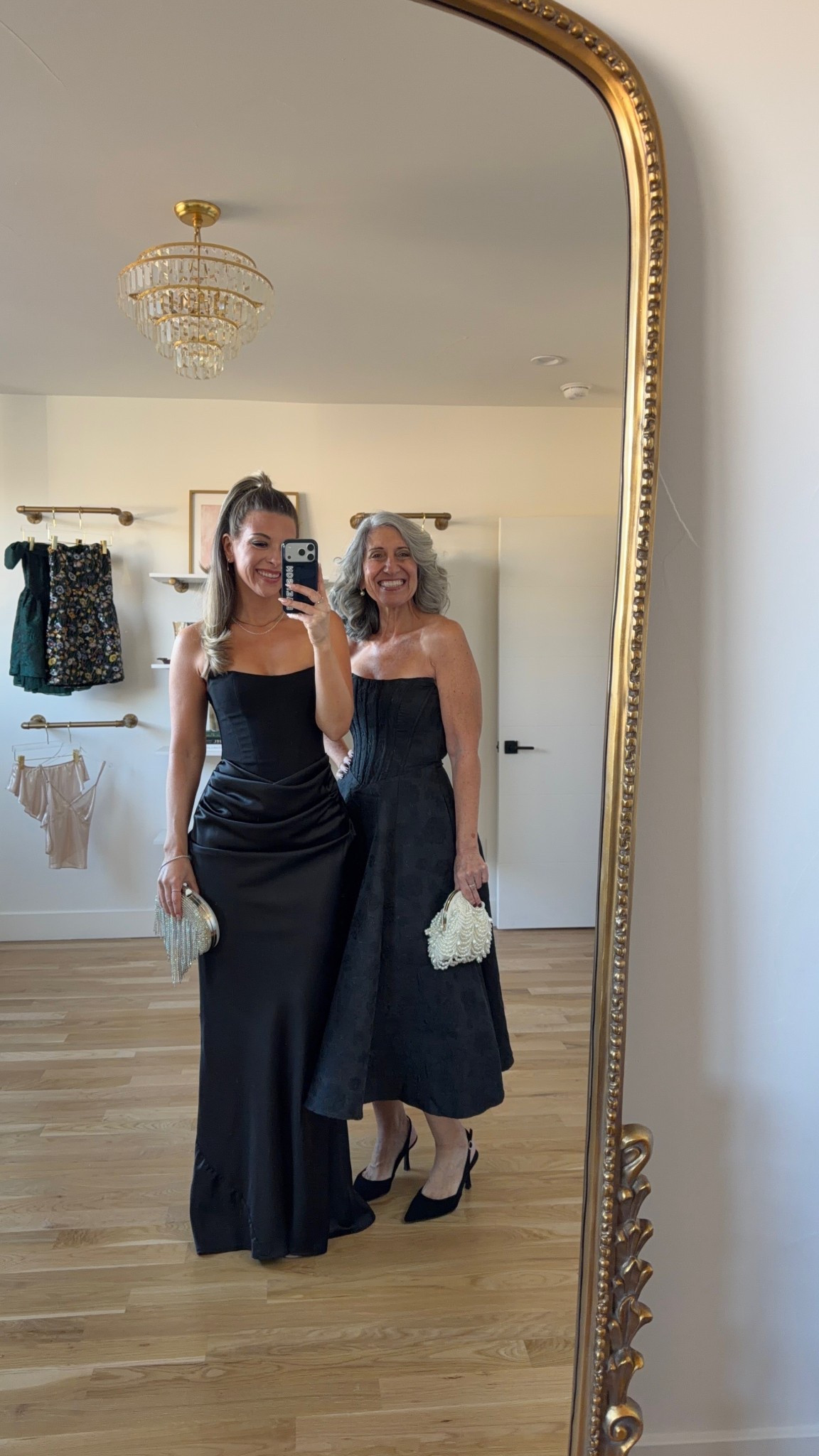 Mom and me black formal event and wedding guest dresses 

Electric picks code: emerson20

Wearing my usual small/2
Mom wears a medium/6

Wedding guest
Formal event
Black tie
Satin
Corset
Mother of the bride
Special occasion 

#LTKSeasonal #LTKgrwm #LTKWedding