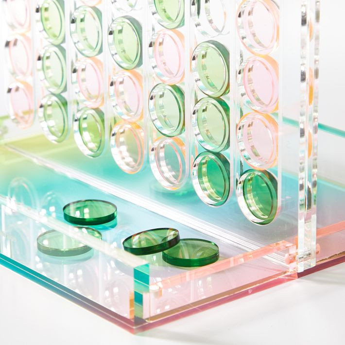 Colorful Acrylic 4-in-a-Row Game Set | Mark and Graham